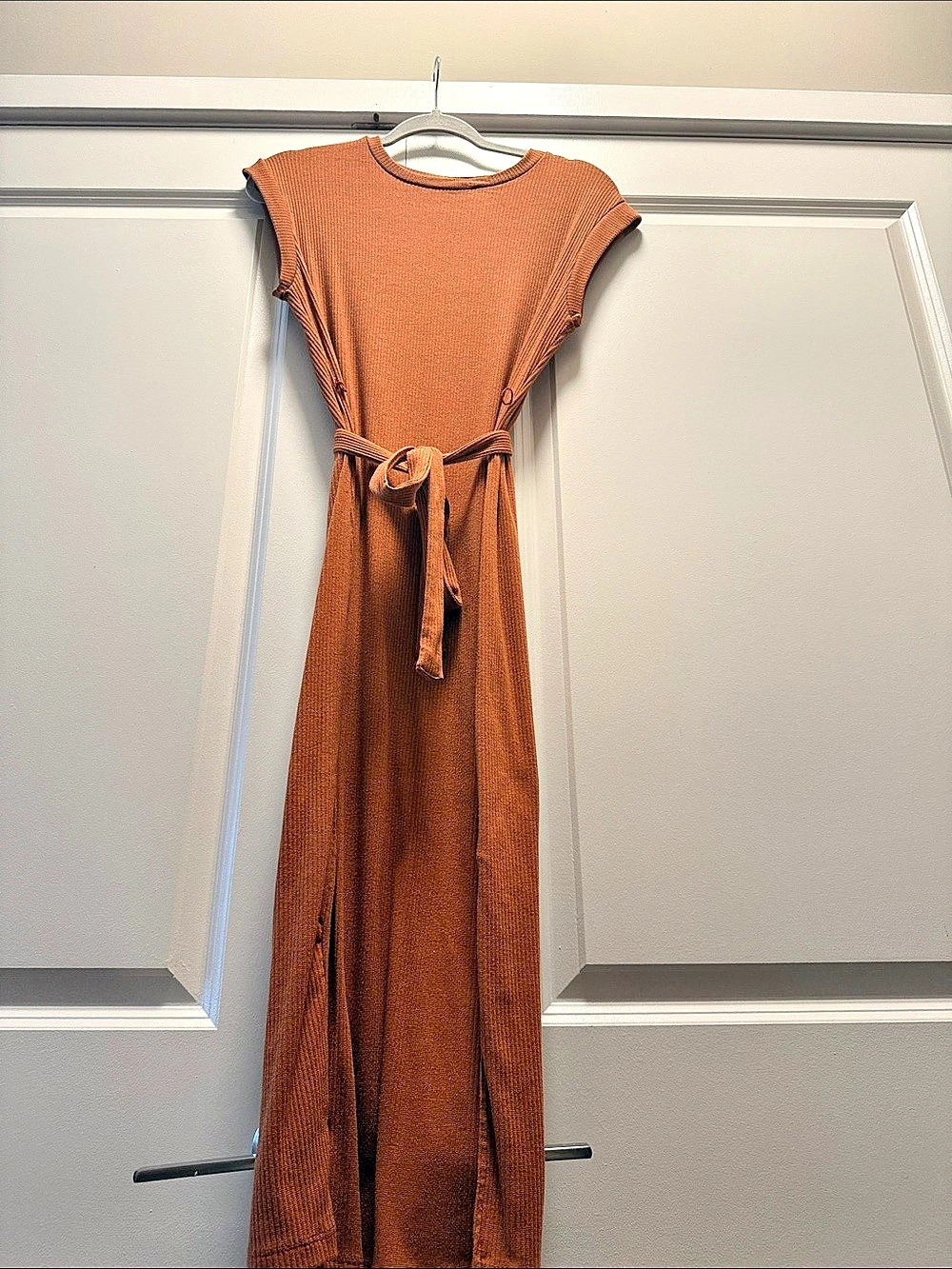 Blue Rain Brown Maxi Dress Size Medium Like New